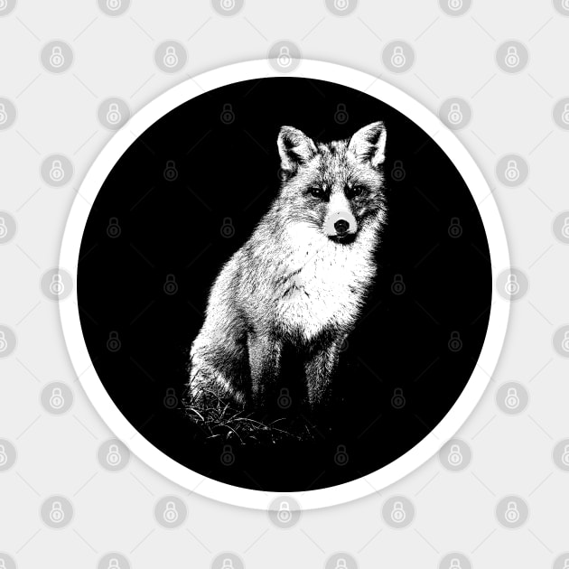 Fox pop art Magnet by phatvo